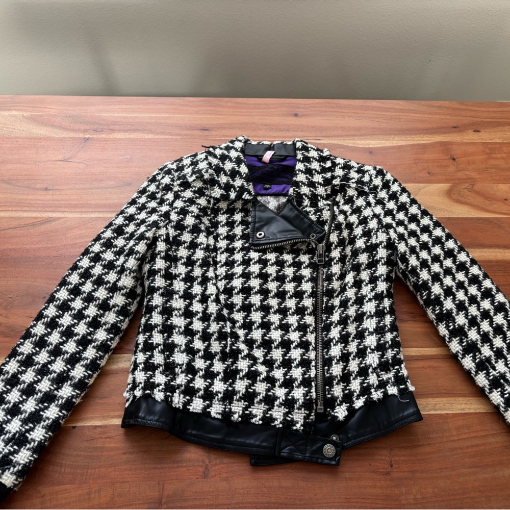Vintage GUESS houndstooth jacket